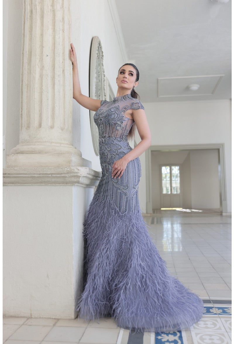 Terani feather dress best sale